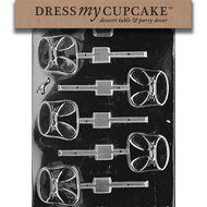 Dress My Cupcake DMCB026 Chocolate Candy Mold, Diaper Lollipop, Baby Shower