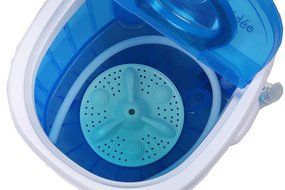 id&eacute;e HCWM01WE Portable Single Tub 5.5 lb Capacity Semi-Automatic Mini Washer, Blue/White N6