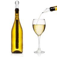 Vivian Wine Chiller 3-in-1 Wine Bottle Cooler Stick Stainless Steel Chiller Cooling Rod Air Aerator and Pourer N3