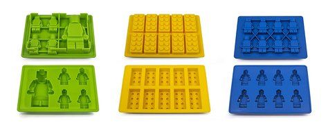 Sorbus&reg; Silicone LEGO Candy Mold and Ice Cube Tray with Building Bricks and Figures N5