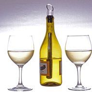 Vivian Wine Chiller 3-in-1 Wine Bottle Cooler Stick Stainless Steel Chiller Cooling Rod Air Aerator and Pourer N4