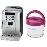 DeLonghi ECAM22110SB Compact Automatic Cappuccino, Latte and Espresso Machine and Crock-Pot SCCPLC200-PK 20-Ounce...