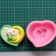 Y&amp;XL&amp;H The Moon And Owl Chocolate Silicone Molds,Cake Molds,Soap Molds,Decoration Tools Bakeware N5