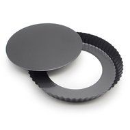 Marx&reg; Non-stick 9 inch x 1.2 inch Deep Dish Pizza Pan, Quiche Pan With Removable Bottom, Cake Round Ripple Dish... N5