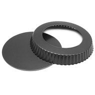 Marx&reg; Non-stick 9 inch x 1.2 inch Deep Dish Pizza Pan, Quiche Pan With Removable Bottom, Cake Round Ripple Dish... N8