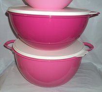 Tupperware 6 12 32 42 C Thatsa Mega Bowl Mixing Bowls Set 4 Different Pink N4