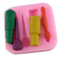 Mujiang Silicone Fondant Makeup Molds Cake Decorating Tools Lipstick Candy Mold N6