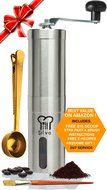 Silva Manual Coffee Grinder Set with Coffee Scoop, Brush and Extra Part - Hand Coffee Grinder l Manual Burr Grinder... N5