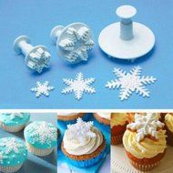 TXIN Fashion Useful Snowflake Mould Fondant Cake Decorating Sugar Craft Cutter Plunger Mold N4