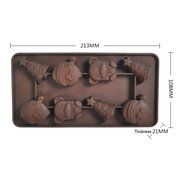 Silicone Chocolate Mold Christmas Ice Cube Tray N3