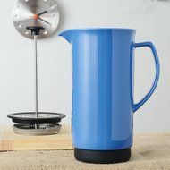 Ceramic French Press Coffee Press + Bonus Wooden Spoon (Carrot, 32 oz) N18