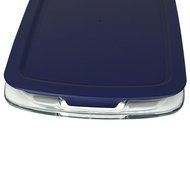 Pyrex Easy Grab - Blue 1.5 Quart Storage Lid Cover for Loaf Dish (2 Pack) N4