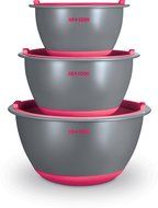 Art and Cook Premium Mixing Bowl Set with Matching Air Tight Lids, Yellow N6