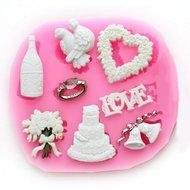 Wholeport Love Christmas mold Fondant Mold Candy Mold Cake Decorating Mold