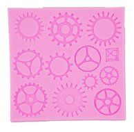 Yunko 3 PCS Gear Screw Shape Steam Punk Silicone Party Fondant Cup Cake Decorating Tools Chocolate Candy Sugar... N2