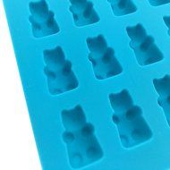 Okallo Products Silicone Gummy Bear Mold - Perfect for Chocolate, Candy, Gummies, and More! (Blue - 2 Molds with... N4