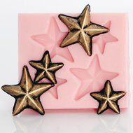 Tiny Star Silicone Mold Food Safe Fondant, Chocolate, Candy, Resin, Polymer Clay Mold, Metal Clay. Food Safe,... N5