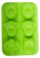 Silicone Animal Faces Mold/tray - Good for Baking, Cooking and Molding!!! N2