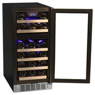 Edgestar 148 Can Stainless Steel Beverage Cooler &amp; 26 Bottle Dual Zone Wine Cooler N4