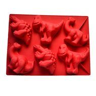 6 Even Dinosaur Silicone Bakeware