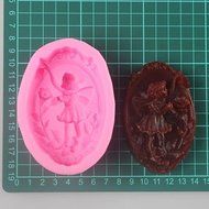 Sher Flower Fairy Shaped Soap Mold Fondant Cake Chocolate Silicone Mold, Decoration Tools Bakeware N4