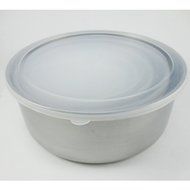 10 Pcs Steel Metal Food Storage Saver Containers Mixing Bowl Cookware Set New ! N4