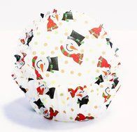 PME 60pk SMILEY SNOWMAN STANDARD Cupcake Muffin Fairy Cake Baking Cases Holders N3