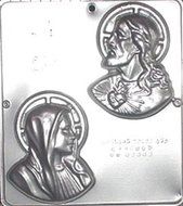 Sacred Heart Jesus and Mary Chocolate Candy Mold Religious 401