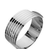 SUNLIGHTAM Stainless Steel Adjustable Size Mousse Cake Ring Mold Layer Slicer Cutter Retractable Baking Tool (... N6