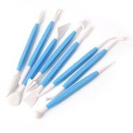 8 Pcs Sugar craft Fondant Cake Decorating Modelling Tools Kit (Yellow) N9