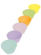 Casabella Boxed Standard Muffin Cup, 3-Inch, Multicolor, Set of 6 N2