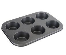 6 Cups Non-Stick Cake Pan, Certified Coating Healthy Living DIY for Home Kitchen and Catering (Round shape)