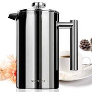 Secura Stainless Steel French Press Coffee Maker 18/10 Bonus Stainless Steel Screen (1000ML) N5