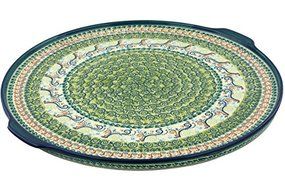 Polish Pottery Pizza Plate 17-inch N5