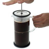 Forlife Cafe Style Glass Coffee/Tea Press 32-Ounce - Black N3
