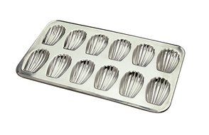 Browne (80164710) 12 Count Heavy Tinned Steel Madeleine Sheet