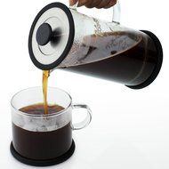 Forlife Cafe Style Glass Coffee/Tea Press 32-Ounce - Black N4