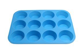 Helpa Chef Muffin Pan, Blue, 12 Cup N2