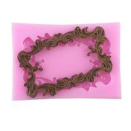 Y&amp;XL&amp;H Lace frame Shaped Silicone Fondant Cake Cake Chocolate Silicone Molds,Decoration Tools Bakeware N2