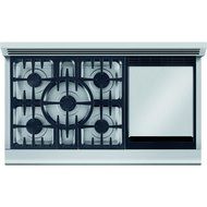 DCS RGV485GDN Professional 48" Stainless Steel Gas Slide-In Sealed Burner Double Oven Range - Convection N2