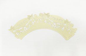 HUAL Cupcake Wrappers 50 Filigree Artistic Bake Cake Paper Cups it's a girl Lace Laser Cut Liner Baking Cup Muffin... N4
