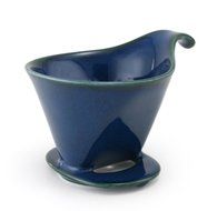 ZERO JAPAN Ceramic Coffee Dripper - Large - Drip Cone Brewer (Black) N6