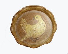 Stoneware Dove Pottery Pie Plate Ceramic Serving Baking Dish Tray N2