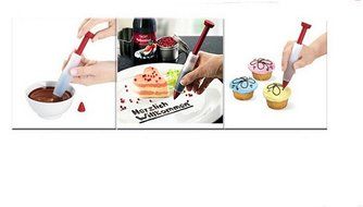 Yingwei Red Silicone Candy Chocolate Cake Decoration Pens, Pastry tools N2