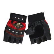 GU Angqi Fingerless Training Body Building Gym Weight Lifting Sport Mesh Gloves N2