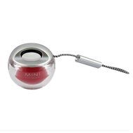 Generic Mini Speaker Built-in Rechargable Lithium Battery Output 3 Watts With Foldable AUX Cable(Red) N2