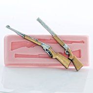 Miniature Rifle and Shot Gun Silicone Mold Food Safe, Craft, Jewelry Flexible Mold. N3