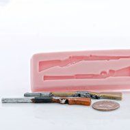 Miniature Rifle and Shot Gun Silicone Mold Food Safe, Craft, Jewelry Flexible Mold. N4