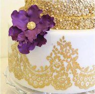 Wedding Large Fondant Cake Decorating Tool Silicone Mold Flower Lace Mat Border Cookie Cutter Cupcake Molde De...