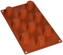 Matfer Bourgeat Gastro Flex Brioche Mold, Red N2